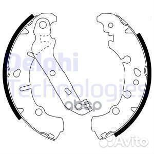 Колодки барабанных тормозов LS1912 Delphi