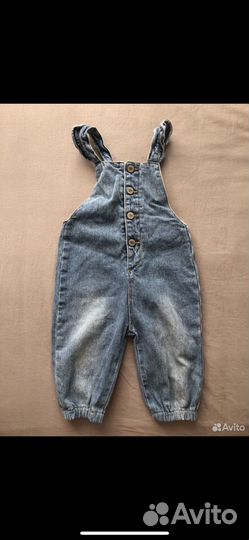 Джинсовый комбинезон для девочки 80