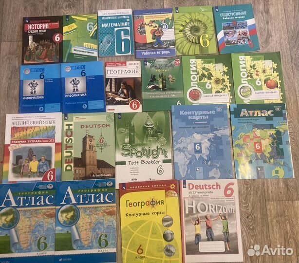 Рабочие тетради,атласы,дидактика 6 класс новые