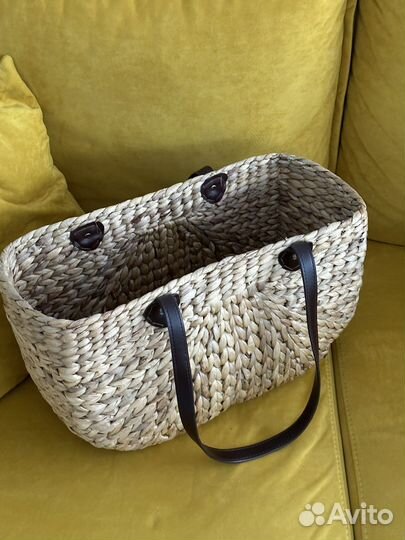 Сумка корзинка плетеная для пикника