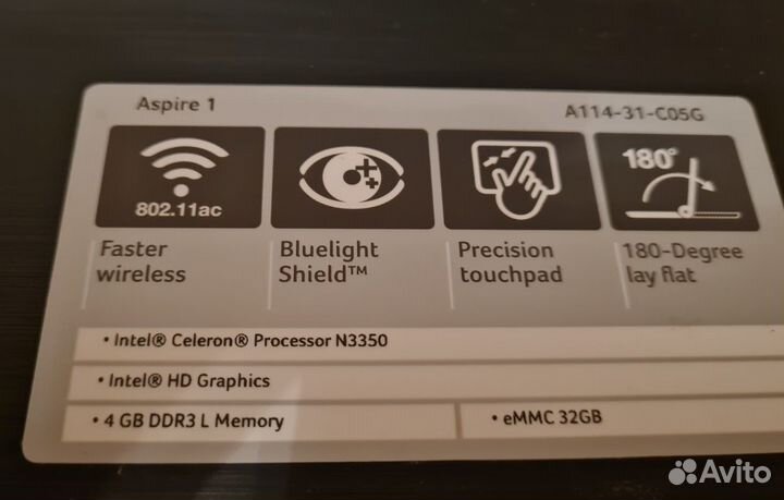 Ноутбук Acer Aspire A114 рабочий