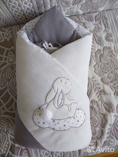 Конверт одеяло на выписку холодное лето,осень