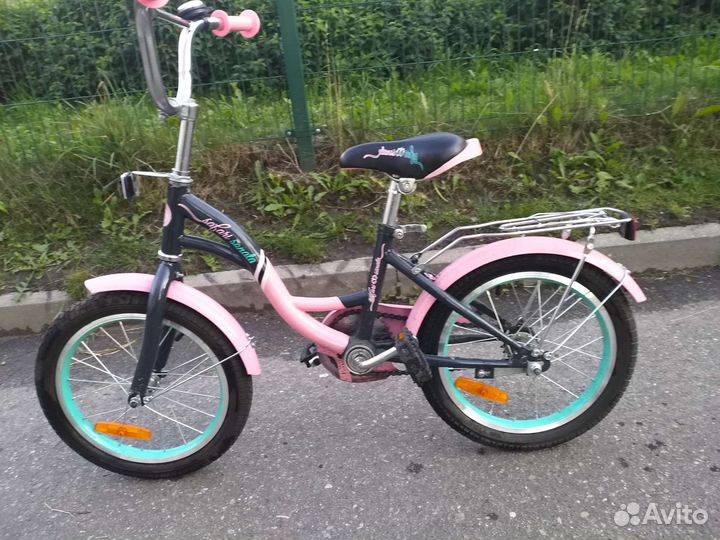 Детский велосипед 16 колеса женская рама