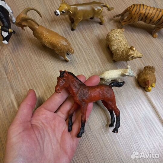 Игрушки фигурки животных пальчиковый театр брелок