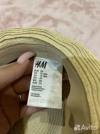 Соломенная шляпа детская