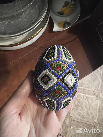 Пасхальное яйцо из бисера на заказ, подарок