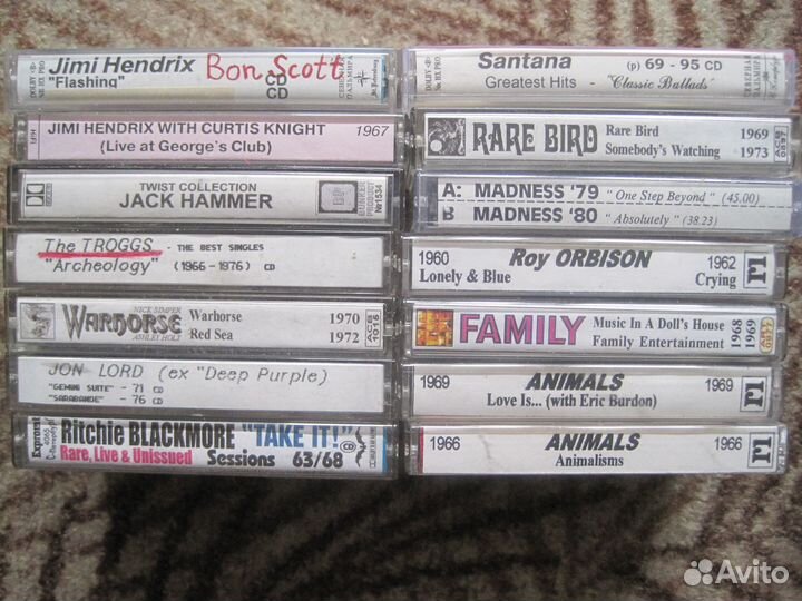 Аудио кассеты. Классика рока