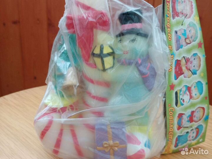 Свеча со снеговиком СССР