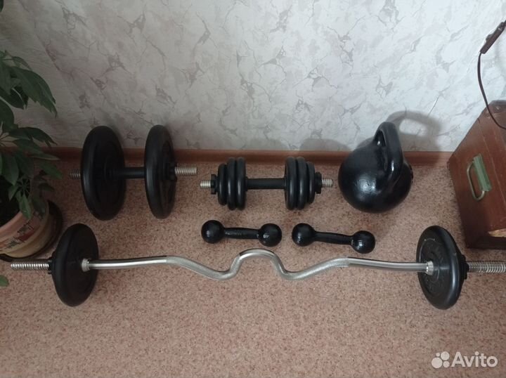 Набор штанга и гантели