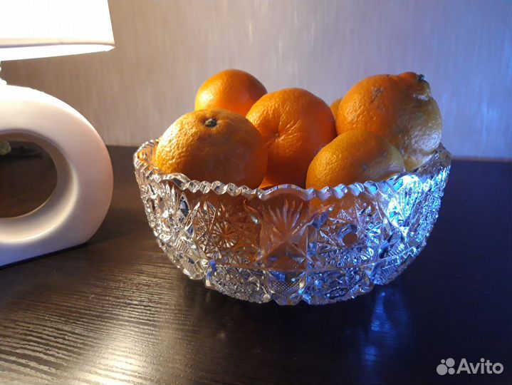 Хрустальная ваза-салатник СССР