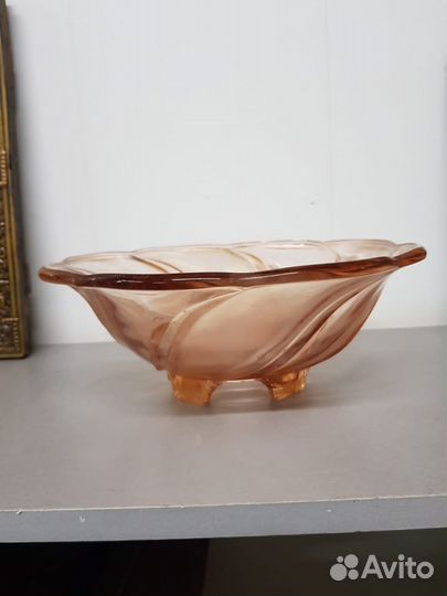 Ваза для фруктов стекло СССР