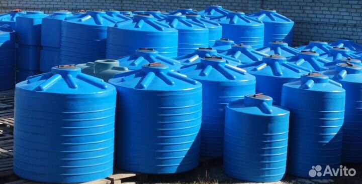 Пластиковая ёмкость 500 литров, горизонтальная