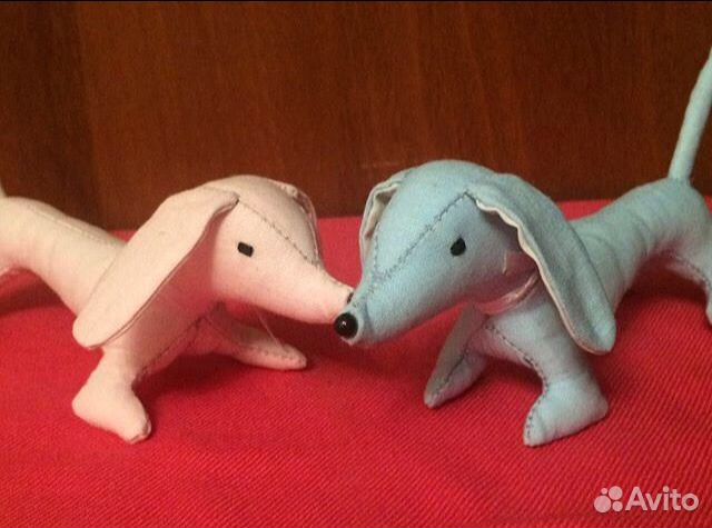 Собачка мягкая игрушка из ткани (+1 товар бесплат)