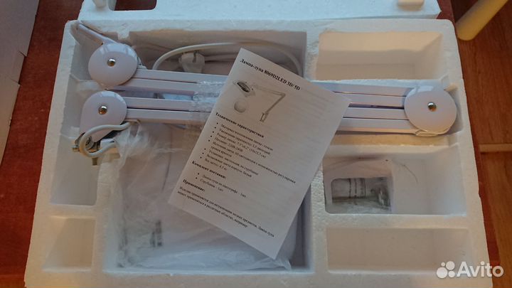 Лампа-лупа на пантографе, 8069D2LED-3D