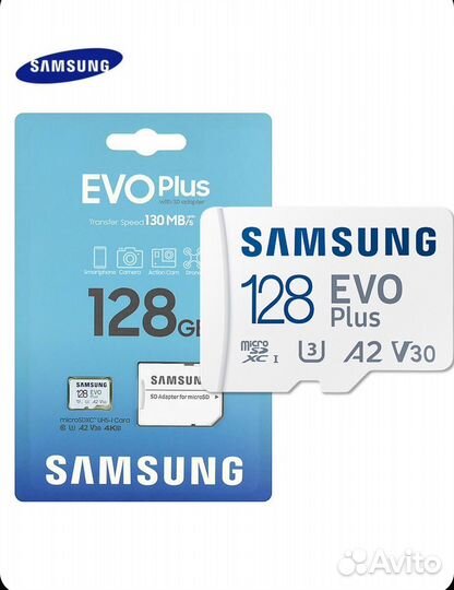 Карта памяти Samsung microsdxc 128GB+ адаптер
