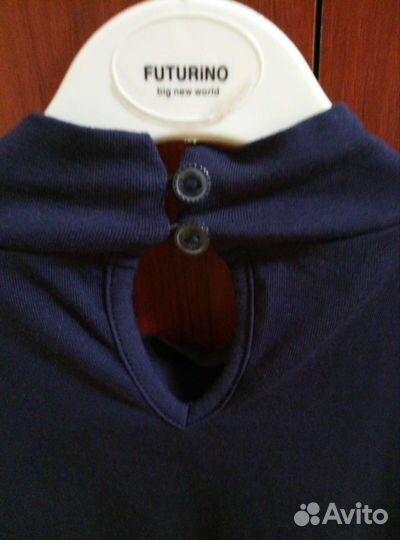 Блузка тёмно-синяя для девочки