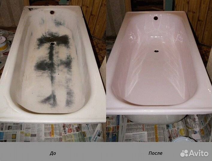 Реставрация ванн жидким акрилом. С Гарантией