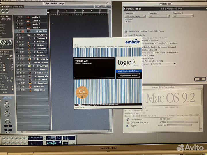 Emagic Logic 6 для Apple OS9
