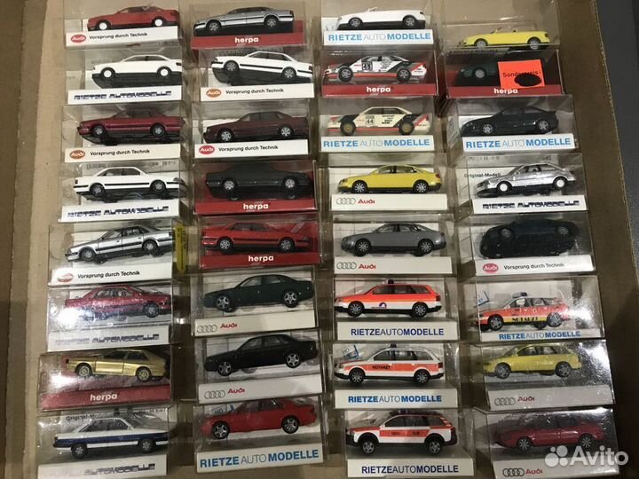 Модели авто Audi Opel Porsche Rietze Herpa 1:87 H0