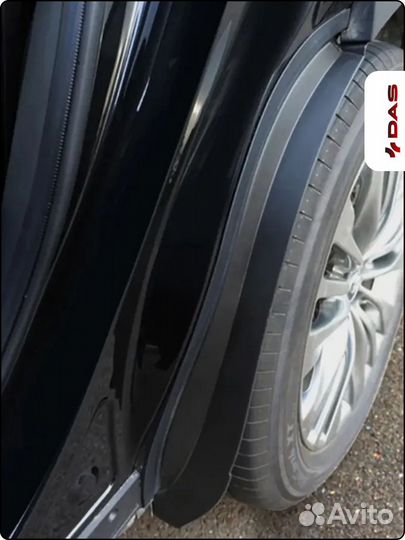 Подкрылки для задних колёс Toyota Highlander / Тойота Хайлендер 2021-2025 г.в