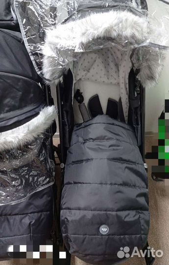 Санки коляска для двойни и погодок + доставка