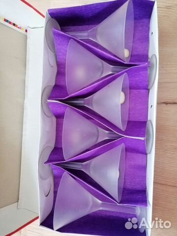 Бокалы хрусталь стекло для мартини, коктейлей