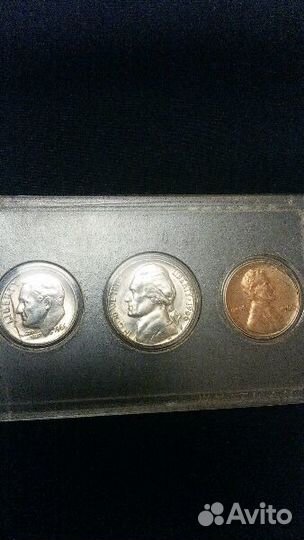 Набор Американских монет liberty 1966