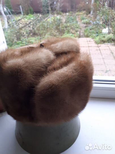 Норковая шапка мужская 58