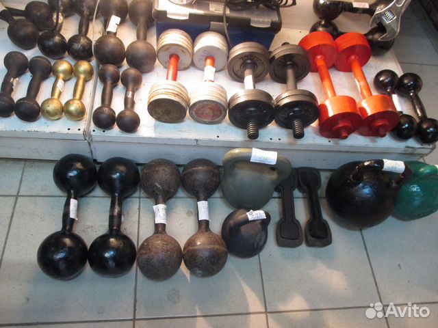 Спортинвентарь (гири, гантели) разное