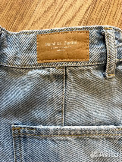Женские джинсовые шорты Bershka mom, zara xs
