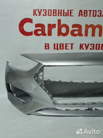 Бампер передний Solaris Sleek Silver 2017-2020г