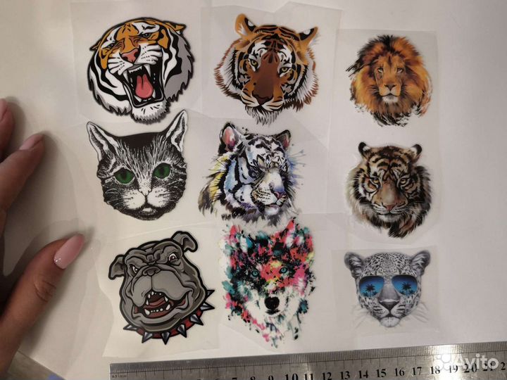 Наклейка на ткань одежду термотрансфер