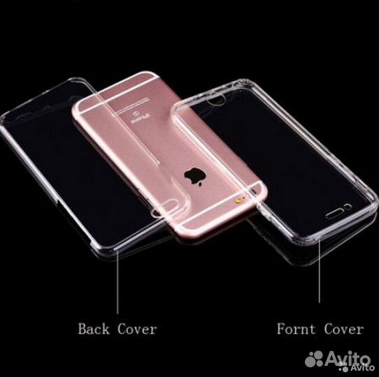 Двухсторонний чехол на iPhone 4, 4S (новый)