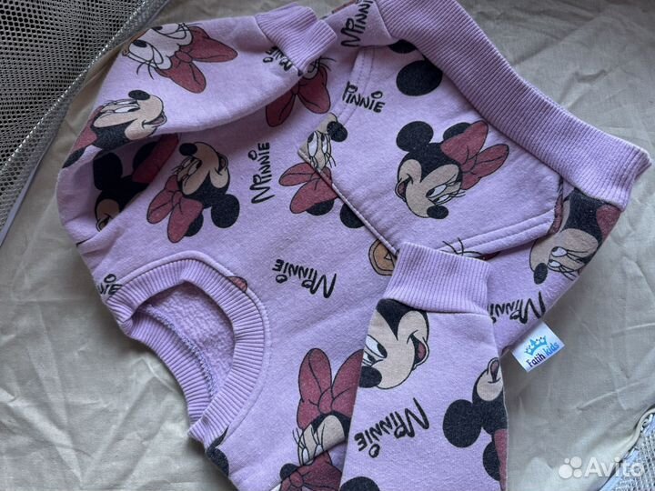 Теплые костюмы на девочку 9-12 месяцев