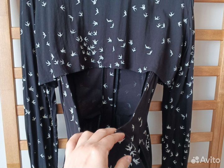 Платье рубашка с вырезом на спинке S/M