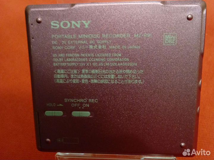 MD walkman digital recording Sony MZ-R91 сиреневый