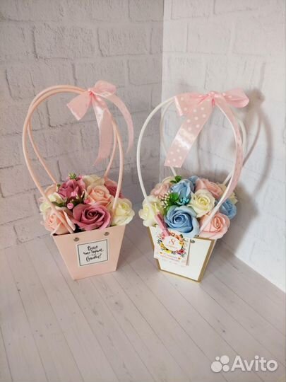 Букет из мыльных цветов