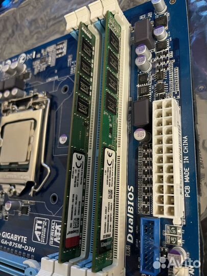 Материнская плата LGA 1155 + i5-3340 + озу + SSD