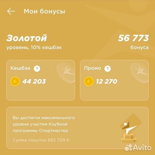 Бонусы Спортмастер