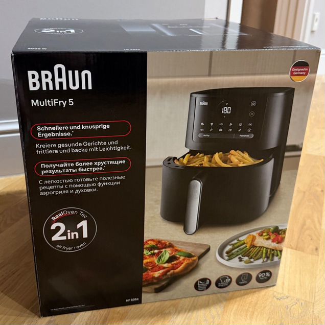 Новый аэрогриль Braun HF5054IBK MultiFry 5
