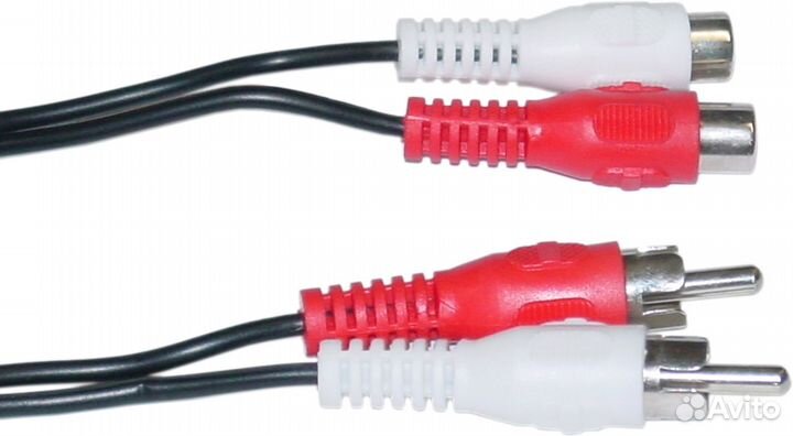 Кабель krauler 2RCA(M) -2RCA(F), 5.0м, блистер