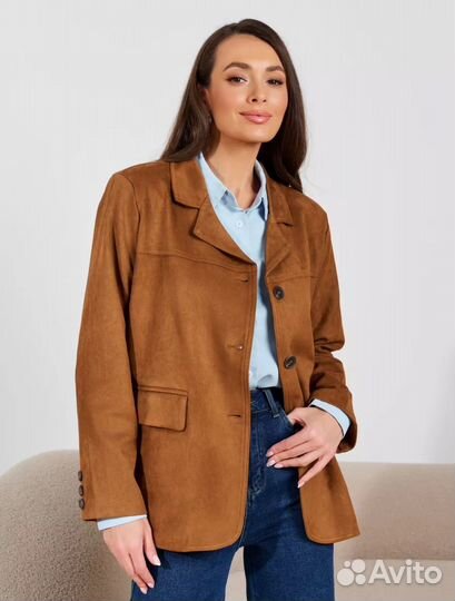 Пиджак замшевый