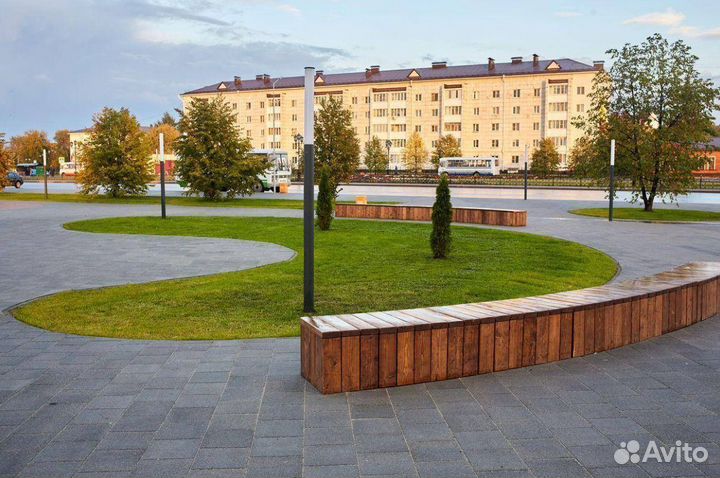 Тротуарная плитка Брусчатка Квадрат Оптом