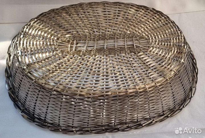 Плетеные корзинки серебрение франция