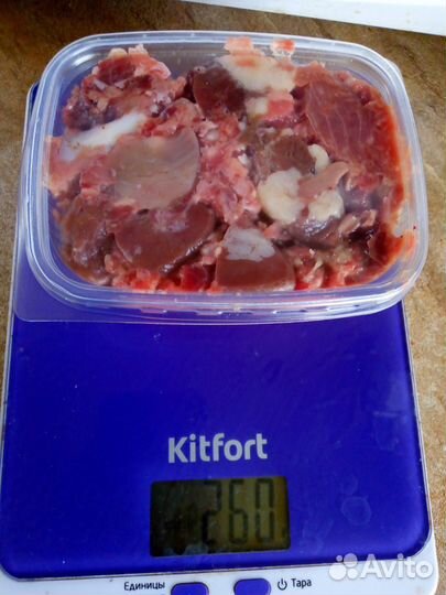 Натуральный корм для кошек, мясной микс, кунокаша