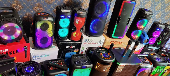 Портативные bluetooth колонки с караоке, новые