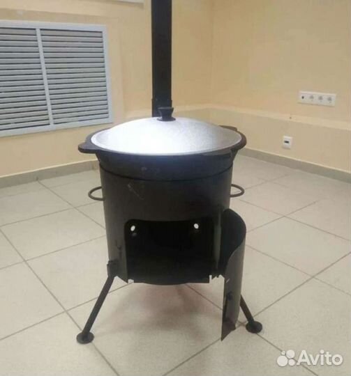 Печь с казаном 12 литров