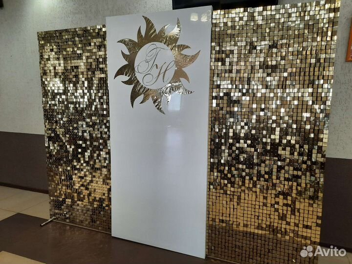 Фотозона с пайетками