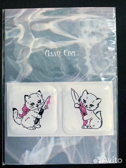 Парные 3d стикеры на телефон iPhone наклейка