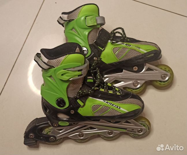 Ролики коньки 2 в 1 раздвижные детские